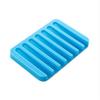 Flexible Bathroom Silicone Soap Dish Storage Holder Soapbox Plate Tray Drain