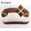 Cute Warm Double-Cushion Dog Bed Cotton Soft Sofa Pet House Dog Cat Beds Dog Kennel Pet Mat