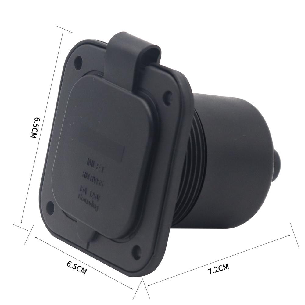 1Set 125v 15 A RV Power Inlet Plug 5-15P Plug for RV Camper Trailer Boat