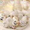 Champagne Gold & White Christmas Ball Set: Tree & Party Decorations.