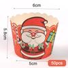 50pcs Christmas Cupcake Linner Oven Air Fryer Muffin Cup Cake Mold Merry Christmas Party Decorations Bakeware
