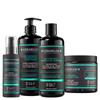 Shampoo, Conditioner, Mask and Serum Kit with Coconut and Argan Oil - For Dry Hair - Without Sulfate, Paraben, Silicone - 1600 Ml
