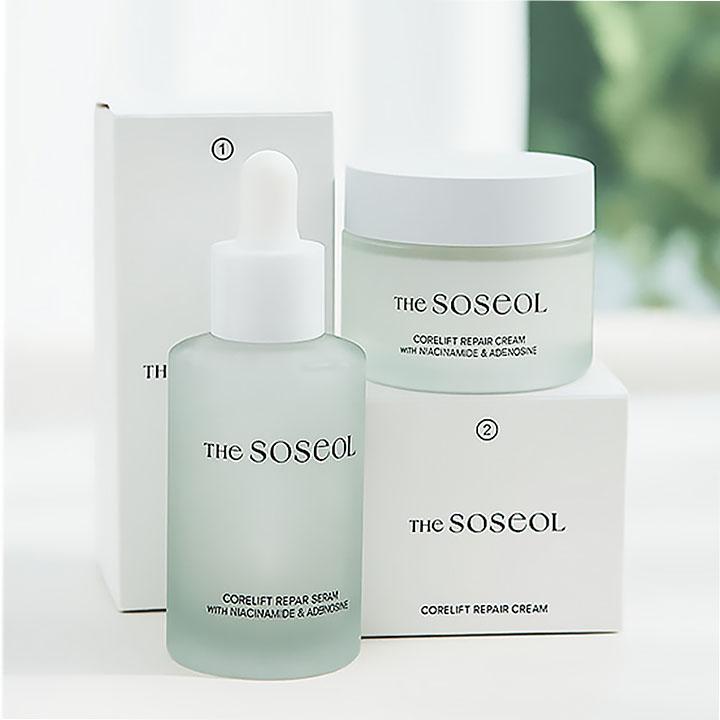 Gimidocam Baeksulgi Serum & Cream Set — Brightening, Blemish Care & Skin Regeneration