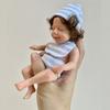 15cm All White Gold Silicone Washable Rebirth Doll Soft Simulation Baby Children's Toy