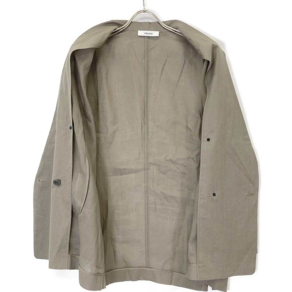 Ebure Khaki Linen Tailored Jacket Jacket 38 khakiUsed