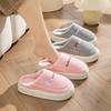 Women's Non-Slip Cotton Slippers for Home - Indoor, Warm, Thick-Sole, Suitable for Spring, Autumn, Winter, and Men.