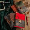European Retro Notebook: PU Leather Cover with 160 Kraft Pages and Copper Buckle Strap