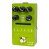 FLAMMA FS08 Octave Pedal Electric Guitar Polyphonic Octave Effect Pedal Dry Signal Control 7 Preset Slots Octave Green