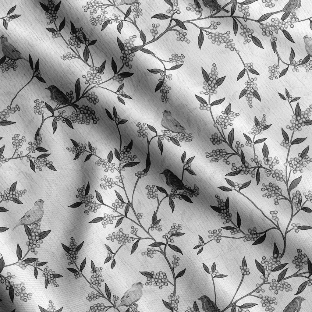 Soimoi Bird & Flowers  Print  Cotton Cambric Quilting Fabric Sold by The Yard 42 Inch Wide Medium Weight Cotton Fabric Sewing  Supplies