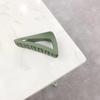 Triangle Shape Crossing Teeth Hair Claw Simple Matte Head Grab Shark Hair Clip Hair Accessories