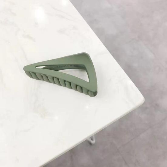 Triangle Shape Crossing Teeth Hair Claw Simple Matte Head Grab Shark Hair Clip Hair Accessories