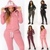 Fashion Women's New Style Hoodies Set Long Sleeved Sweater Trousers Sportswear Suit Tracksuit Running Wear Jogging Suits Hoodie Set for Women