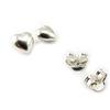[K4738] - Silver 'Love' Earrings Silver/silver/