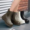 Fashion Women's Rain Shoes Outdoor Rain Non-slip Waterproof Chelsea Spring New Versatile Rain Boots
