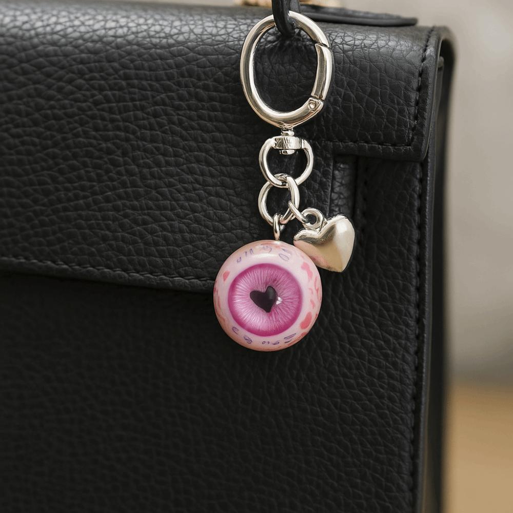 Resin Material Gothic Eye Keychain Goth Style Eye Keychain Halloween Eyes Keychain Purse Charms