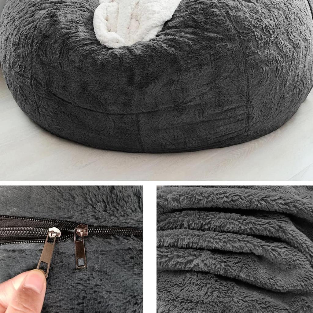 Lazy Sofa Bean Bag Faux Fur Bean Bag Bean Couch Bean Bag Chair Bean Bag Chair with Filling Giant Bean Bag Bean Bag Bean Bag