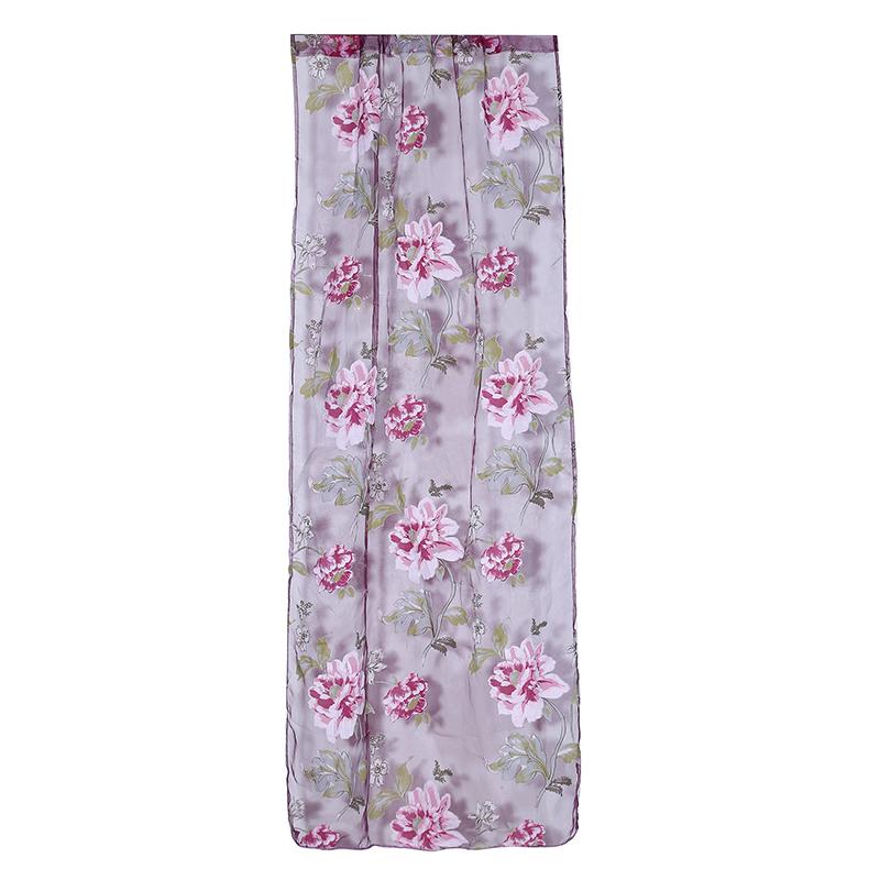 1PC Peony Curtain Line Hanging 100*200cm Door Window Room Divider Curtain Valance Amazing