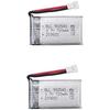 2Pcs LiPo Rechargeable Batteries 720mAh 3.7V – Compatible with Syma X5, Cheerson CX-30W, Skytech M68 – High Capacity – 45x25x10mm