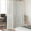 VidaXL Room Divider 4 Panels, Room Separator, Privacy Screen, Folding Screen Bedroom Living Room, White Wood 358675