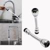 Pipe Chromed ABS Plastic Faucet Nozzle Sprayer 360 Degree Aerator Swivel Tap