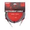 D'Addario Custom Series Braided Instrument Cable, Gray, PW-BG-10BG (3.0m S-S)