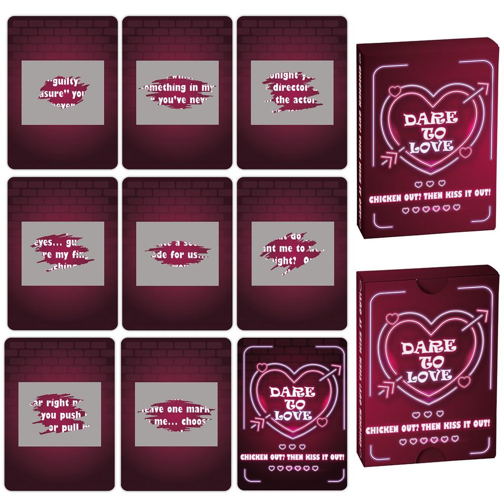 46 Red Couple Interaction Cards, Exclusive Scratch-off Game Cards For Couples, Adult Toys.