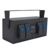 4 Gang Rocker Switch Box Waterproof On Off Switch Panel With Blue Light Voltage Display for Rv Boat Yacht