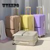 20 Inch/24 Inch Front Opening Boarding Case Female Universal Wheel Trolley Case Zipper Password Suitcase for Business Travel