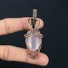 Wonderful Rose Quartz Gemstone Handmade Pure Copper Wire Wrap Jewelry Pendant