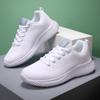 Women's White Sports Shoes 2024 Mesh Fashion Trend Breathable Walking Shoes Tennis Black Plus Size Flat Bottom Vulcanized Shoes