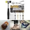 120 Sets Sewing Snap Fasteners Kits Metal Snaps Button with Punch Tools for Sewing Leather Craft Jackets Clothing Repair