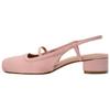 New Year Collection Comfortable Elegant Chunky Heels 3.5cm Women Heels Pink 11831410