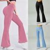 High Waisted Hip-lifting Slimming Yoga Pants Flared Pants Sports Tight Wide-leg Pants