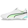 King Ultimate FG AG White Electric Peppermint Men Sneakers Black Fast-Yellow 107097-03