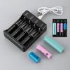 4 Slot 3.7V 18650 Charger Lii-PD4 USB Independent Charging Electronic 16340 14500 26650 Battery Charger Power Bank