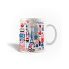 Ceramic Mug - 24 Hours In Paris - White - 30cl - Dishwasher Safe - Round