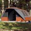 VidaXL Tunnel Camping Tent 7 Person Grey and Orange Waterproof, Tent, Garden Tent, Outdoor Shelter, Tent of 94627