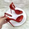 Laser Red  Spring Autumn Women Pumps 10/12CM Super High Heels Pole Dance Shoes Stiletto Mujer Size 33-46 Shoes for Women