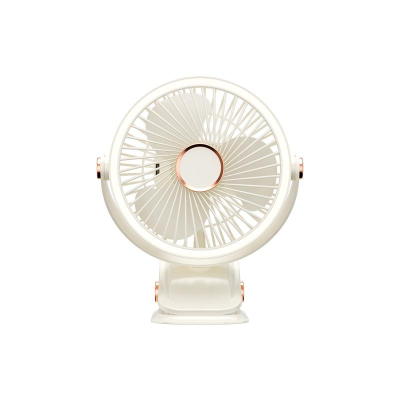 Portable Camping Fan Rechargeable Desktop Portable Air Circulator Wireless Ceiling Electric Fan with LED Light Clip-on Fan