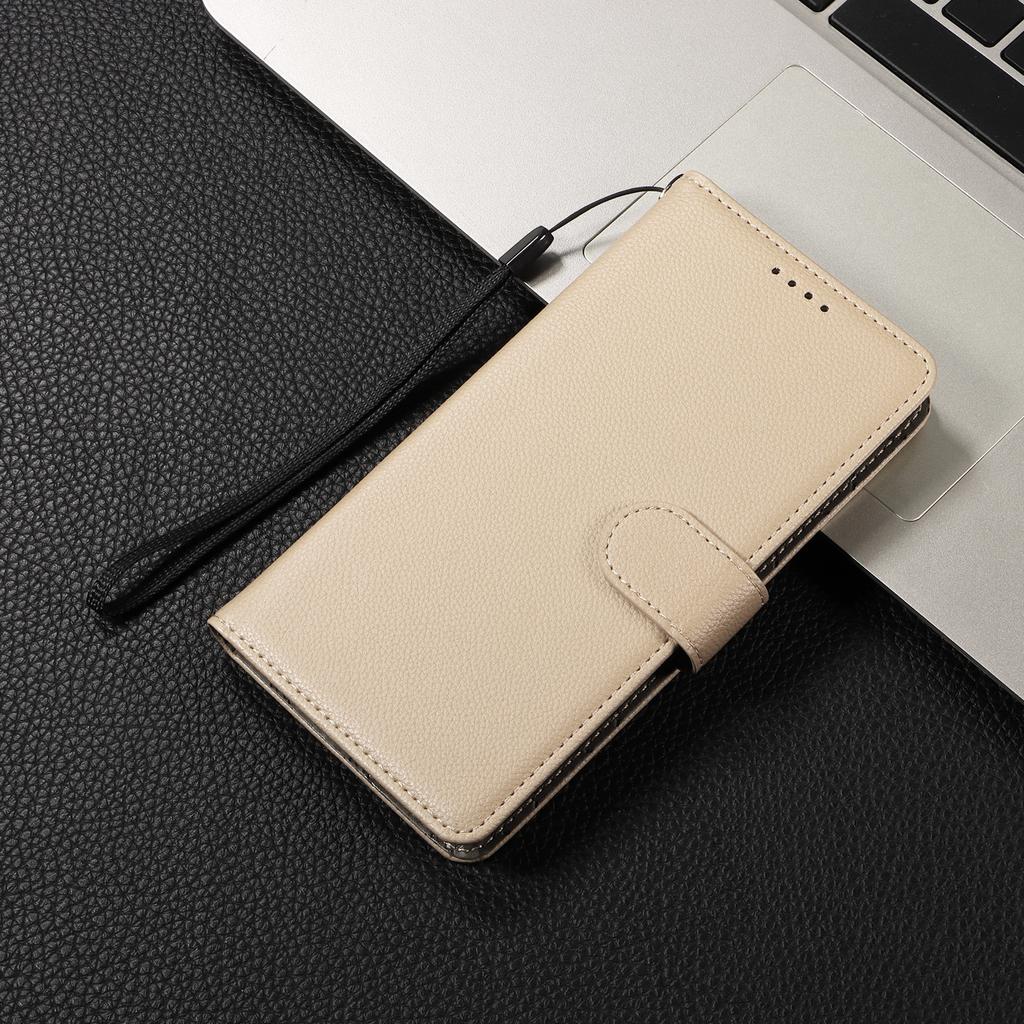 For Motorola Moto G56 5G Case RFID Blocking 3 Card Slots PU Leather Phone Cover with Wrist Strap