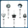 Wind Chimes Wind Spinner Outdoor Decor, Windchimes With 4 Thickened Aluminum Tubes For Mom Grandma Women Easy To Use 52 X 15Cm E