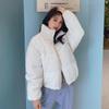 Women Thicken Warm Jacket Loose Coats Solid Color Cotton Clothes Corduroy Fashion Stand Collar Short Coats