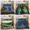 Duvet Cover Set Quilt Cover Set Courtyard Giant Trees Bedroom Decor Bedding Suit