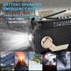 Solar Hand Crank Emergency Radio Rechargeable Waterproof Bluetooth-compatible Speaker AM/FM Solar Powered Radio