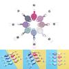1pc Unisex Fashion ID Name Card Stationery Anti-Lost Clip Badge Holder Retractable Lanyards Key Ring