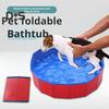 Pet Bath Tub Cat Bath Pool Pet Water Playing Swimming Tub Collapsible Portable Cat Bathtub for Indoor Cats