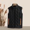 Ultrasonic Cotton Vest for Autumn and Winter, Simple, Atmospheric, Thick, Warm, Windproof and Fashionable