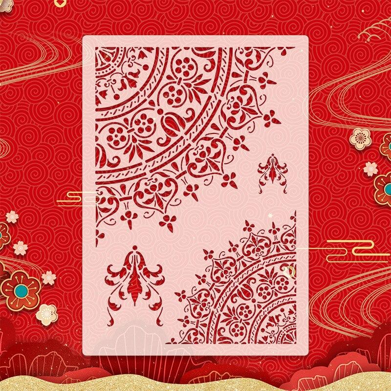 A4 Delicate Hollow Mandala Stencil Spray/hand Painting Template DIY Wall Window Scrapbooking Album Decoration Art Painting