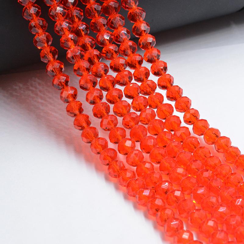 Dark Red Series Shining Multicolor 4/6mm Crystal Beads Rondelle Shape Jewelry Findings Earring Glass Quartz Charms Bracelet Accessories