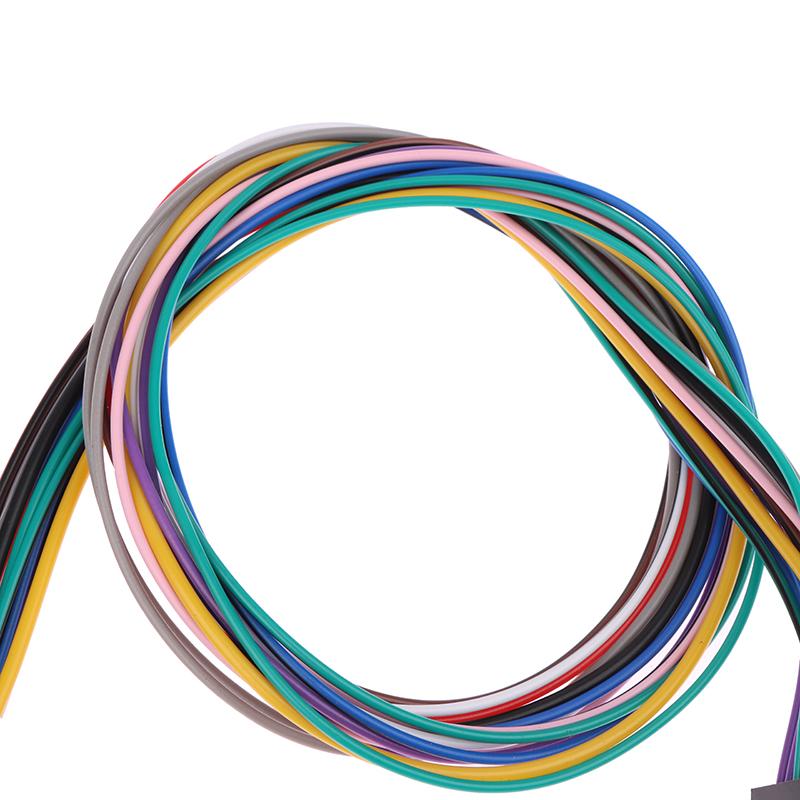 16 Pin Universal Car Stereo Radio Iso Wire Harness Kits Power Speak Acc Extension 60Cm Adapter Cable For Android Player